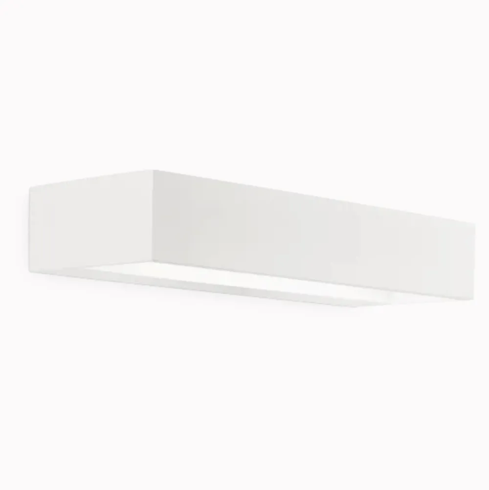 Applique Da Parete-Ideal Lux Cube ap d30 applique led 8w 3000k bianca 30cm