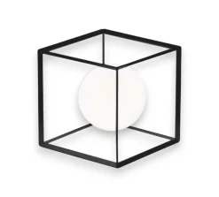 Abat Jour-Perenz Illuminazione Cube perenz abat jour per camera da letto nera sfera vetro