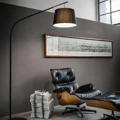 Lampade Da Terra-Ideal Lux Daddy pt1 lampada da terra arco nera