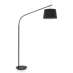 Lampade Da Terra-Ideal Lux Daddy pt1 lampada da terra arco nera