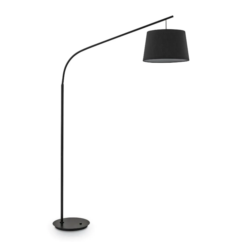 Lampade Da Terra-Ideal Lux Daddy pt1 lampada da terra arco nera