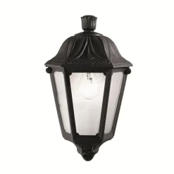 Applique Da Esterno-Ideal Lux Dafne ap1 small applique lanterna classica nera da esterno ip55 e27