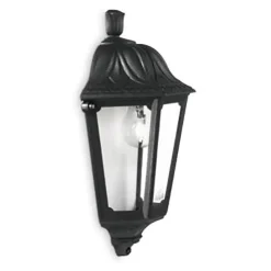 Applique Da Esterno-Ideal Lux Dafne ap1 small applique lanterna classica nera da esterno ip55 e27