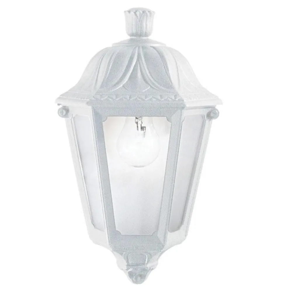 Applique Da Esterno-Ideal Lux Dafne ap1 small applique lanterna classica per esterno bianca ip55
