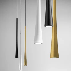 Lampade A Sospensione-Gea Luce Dafne sg nero lampada a sospensione led 7w 3000k