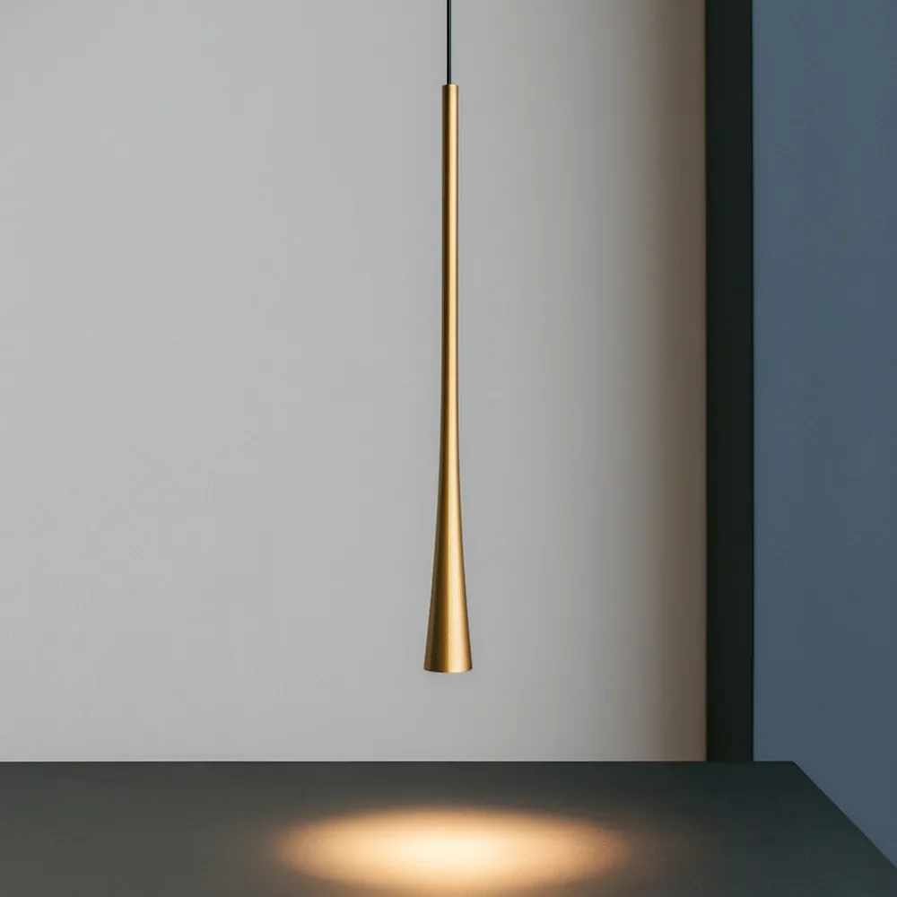 Lampade A Sospensione-Gea Luce Dafne sg oro lampada a sospensione led 7w 3000k