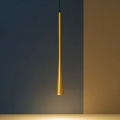 Lampade A Sospensione-Gea Luce Dafne spi lampada sospensione led 7w da incasso oro 3000k