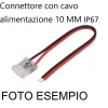 Strisce Led-Selezionato da Mazzolaluce Dai308 connettore con cavo alimentazione 10 mm ip67 per esterno
