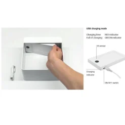 Abat Jour-Linea Light Dama abat jour azzurra portatile led 3000k