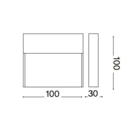 Segnapasso Led-Ideal Lux Dedra ap big segnapasso da esterno led 3000k marrone ip65