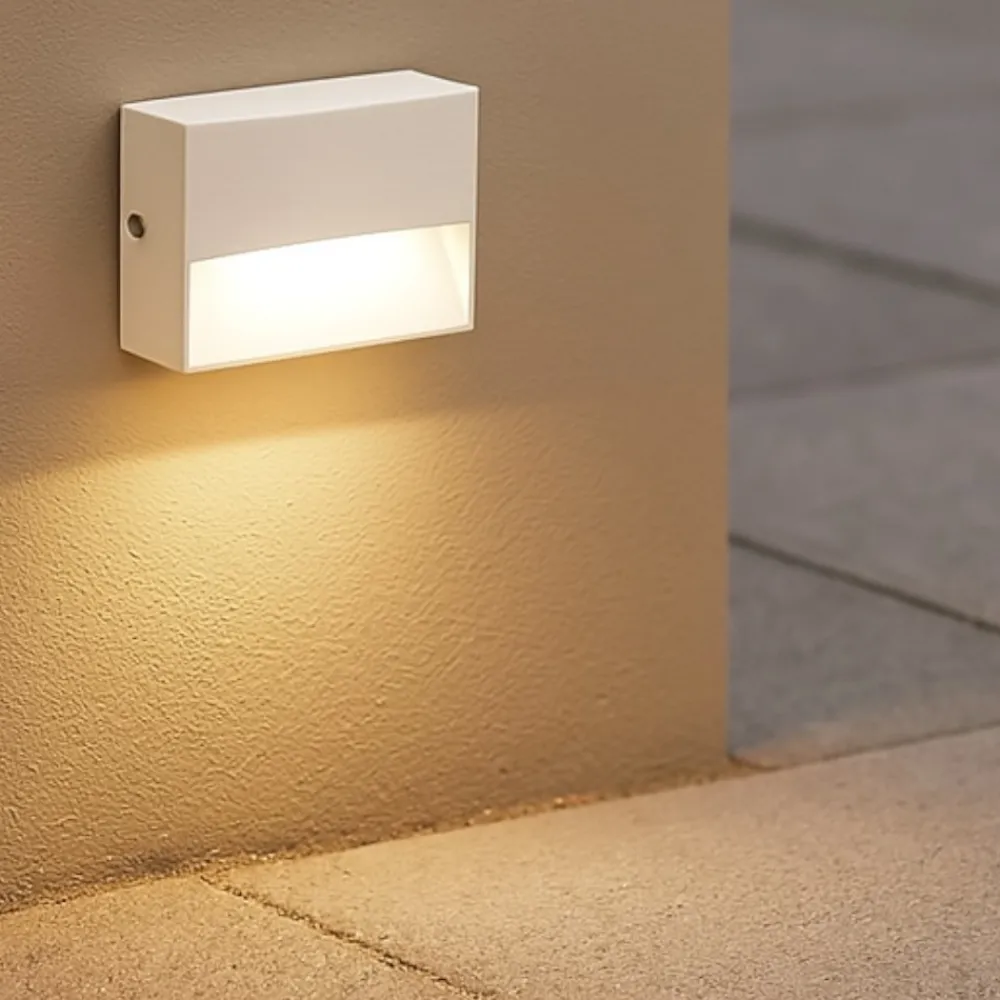Segnapasso Led-Ideal Lux Dedra ap small segnapasso da esterno bianca led 3000k ip65