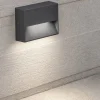 Segnapasso Led-Ideal Lux Dedra ap small segnapasso da esterno antracite ip65 led 3000k