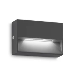 Segnapasso Led-Ideal Lux Dedra ap small segnapasso da esterno antracite ip65 led 3000k