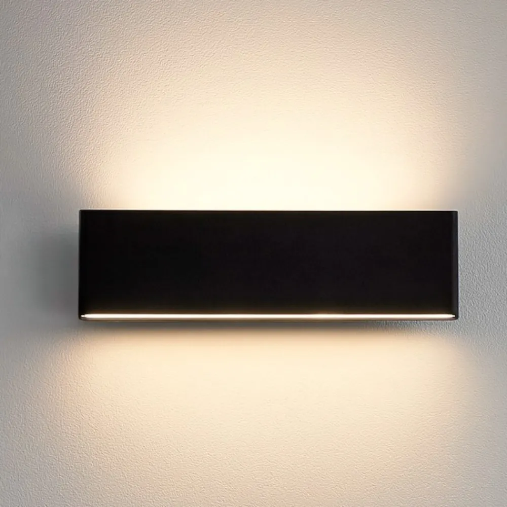 Applique Da Parete-Ideal Lux Desk ap2 applique led 12,5w 3000k nera per interni