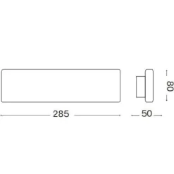 Applique Da Parete-Ideal Lux Desk ap2 applique led 12,5w 3000k nera per interni