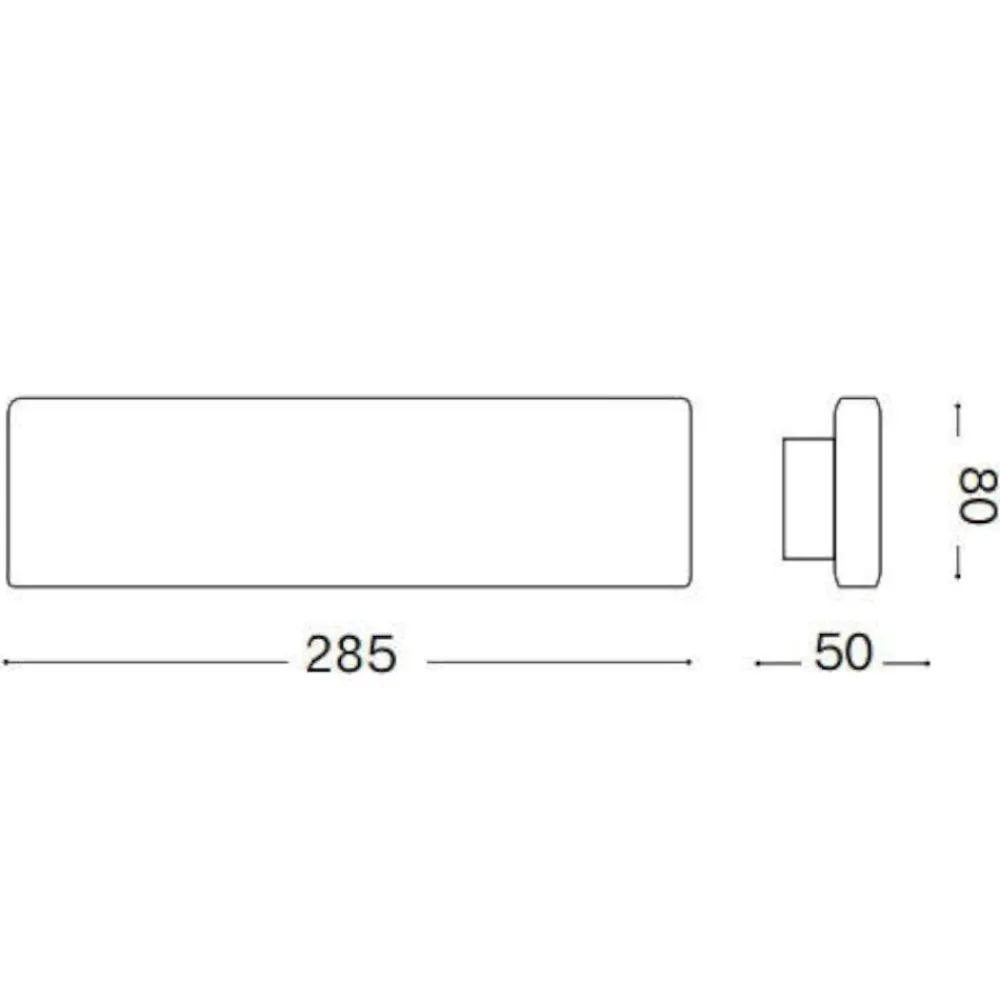 Applique Da Parete-Ideal Lux Desk ap2 applique led 12,5w 3000k nera per interni