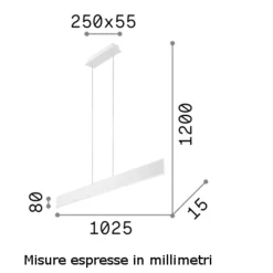 Lampadari Moderni-Ideal Lux Desk sp nero lampadario led 32w 3000k per tavolo