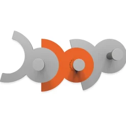 Appendiabiti Da Parete-Selezionato da Mazzolaluce Diennea appendiabiti da parete moderno legno arancione e grigio