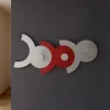 Appendiabiti Da Parete-Selezionato da Mazzolaluce Diennea appendiabiti da parete rubino e grigio design moderno legno