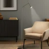 Lampade Da Terra-Ideal Lux Diesis pt lampada da terra nickel led 3000k orientabile
