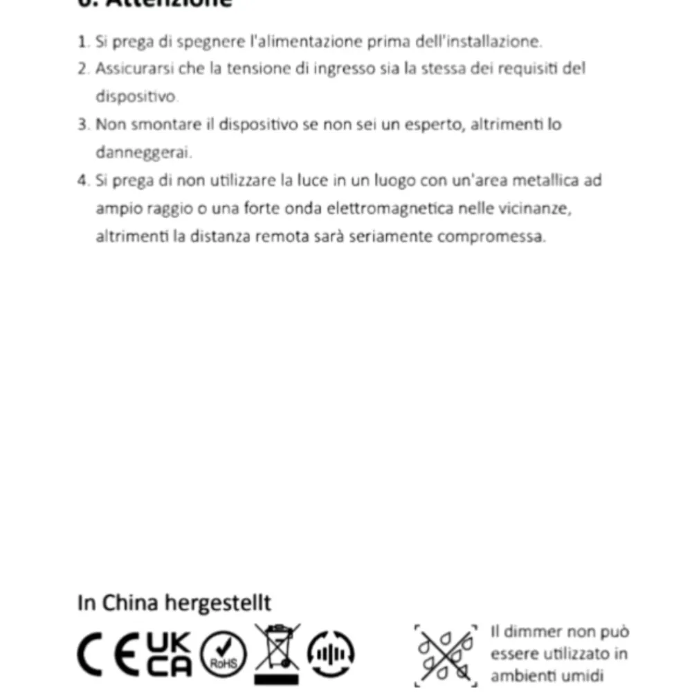 Accessori-Gea Luce Dimmer push 300w gdi002 taglio di fase 220-240v