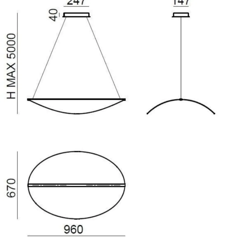 Lampadari Moderni-Stilnovo Diphy lampadario moderno led 54w dimmerabile dali 3000k