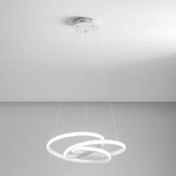 Lampadari Moderni-Gea Luce Diva sp bianco lampadario moderno led 39w 3000k