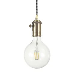 Lampade A Sospensione-Ideal Lux Doc sp1 lampada a sospensione vintage rame