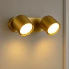 Applique Da Parete-Ideal Lux Dodo ap2 applique due luci orientabili ottone per interno