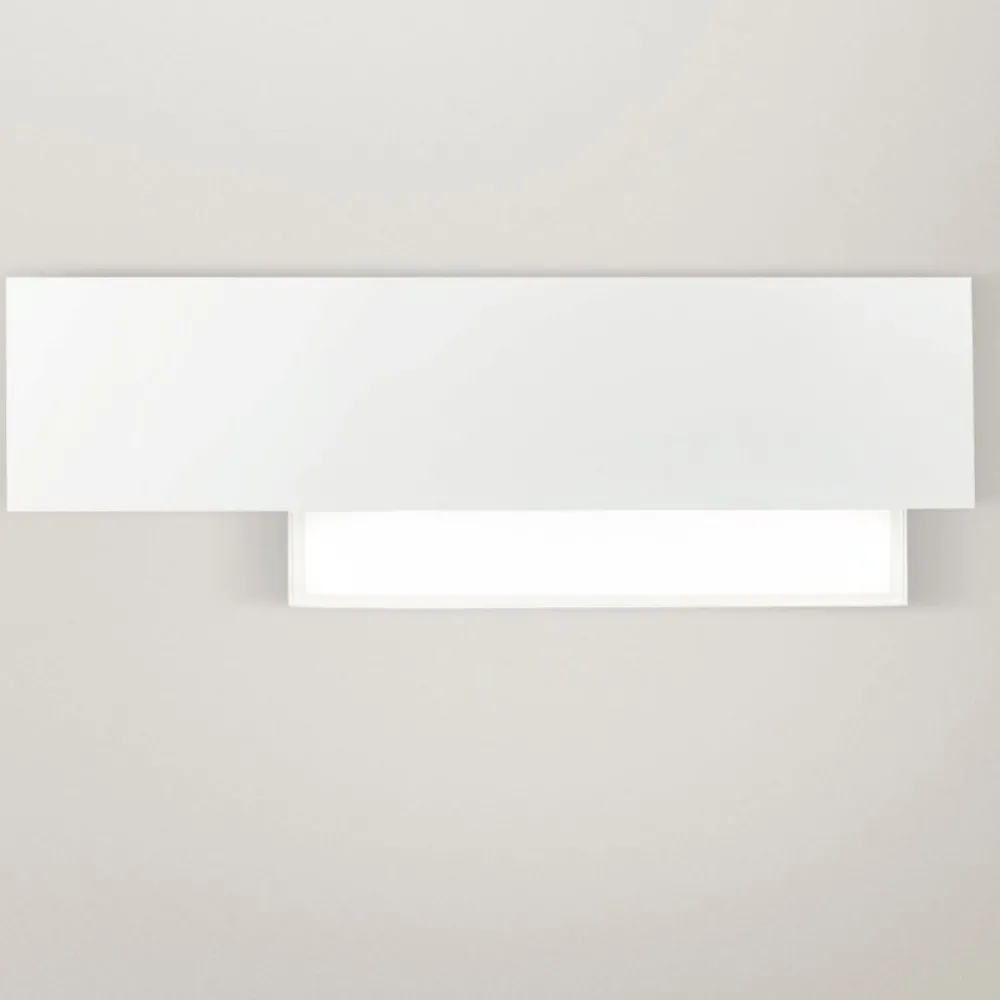 Applique Da Parete-Gea Luce Doha bianco applique led 15w 3000k design moderno