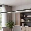 Lampadari Moderni-Ideal Lux Dorica lampadario per scrivania ufficio moderno nero led 3000k