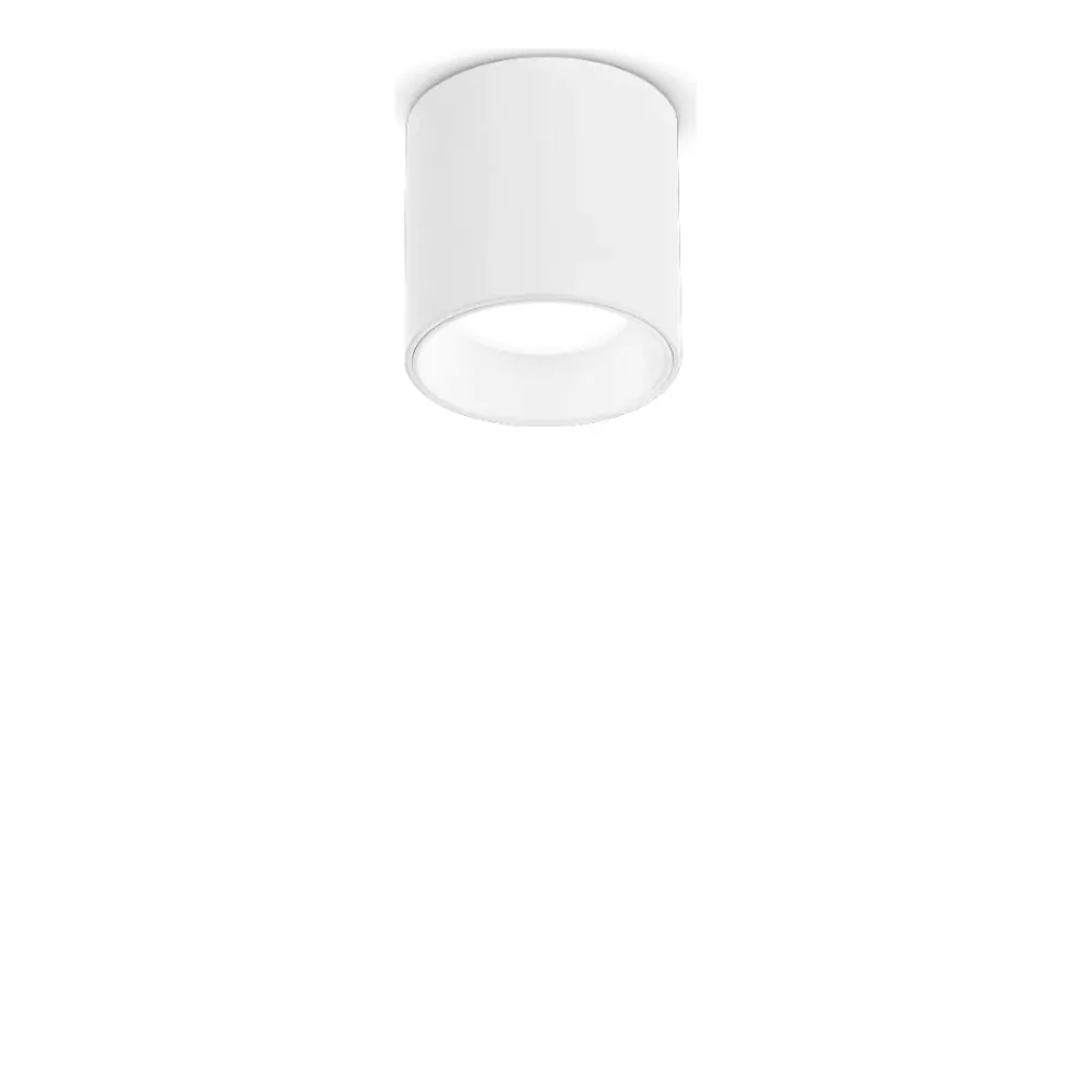Faretti Da Soffitto-Ideal Lux Dot pl round mini faretto led 4.5w 3000k cilindro bianco