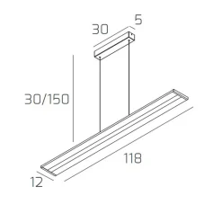 Lampadari Moderni-Top Light Double track toplight lampadario particolare moderno