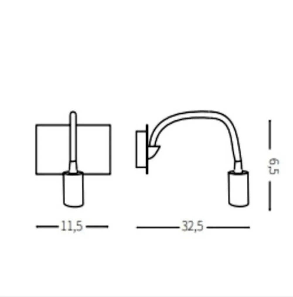 Applique Camera Da Letto-Ideal Lux Dynamo ap applique per comodino camera da letto luce orientabile 3w 4000k nickel