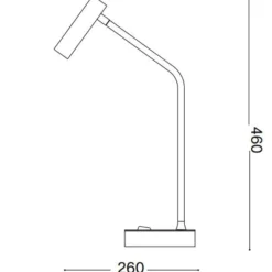 Lampade Da Tavolo-Ideal Lux Easy tl lampada da tavolo scrivania led 3,5w 3000k bianca