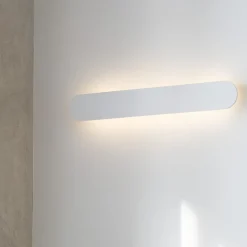 Applique Da Parete-Ideal Lux Echo ap d60 applique led 30w 3000k bianca 60cm