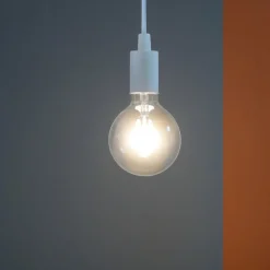 Lampade A Sospensione-Ideal Lux Edison sp1 lampada a sospensione bianco