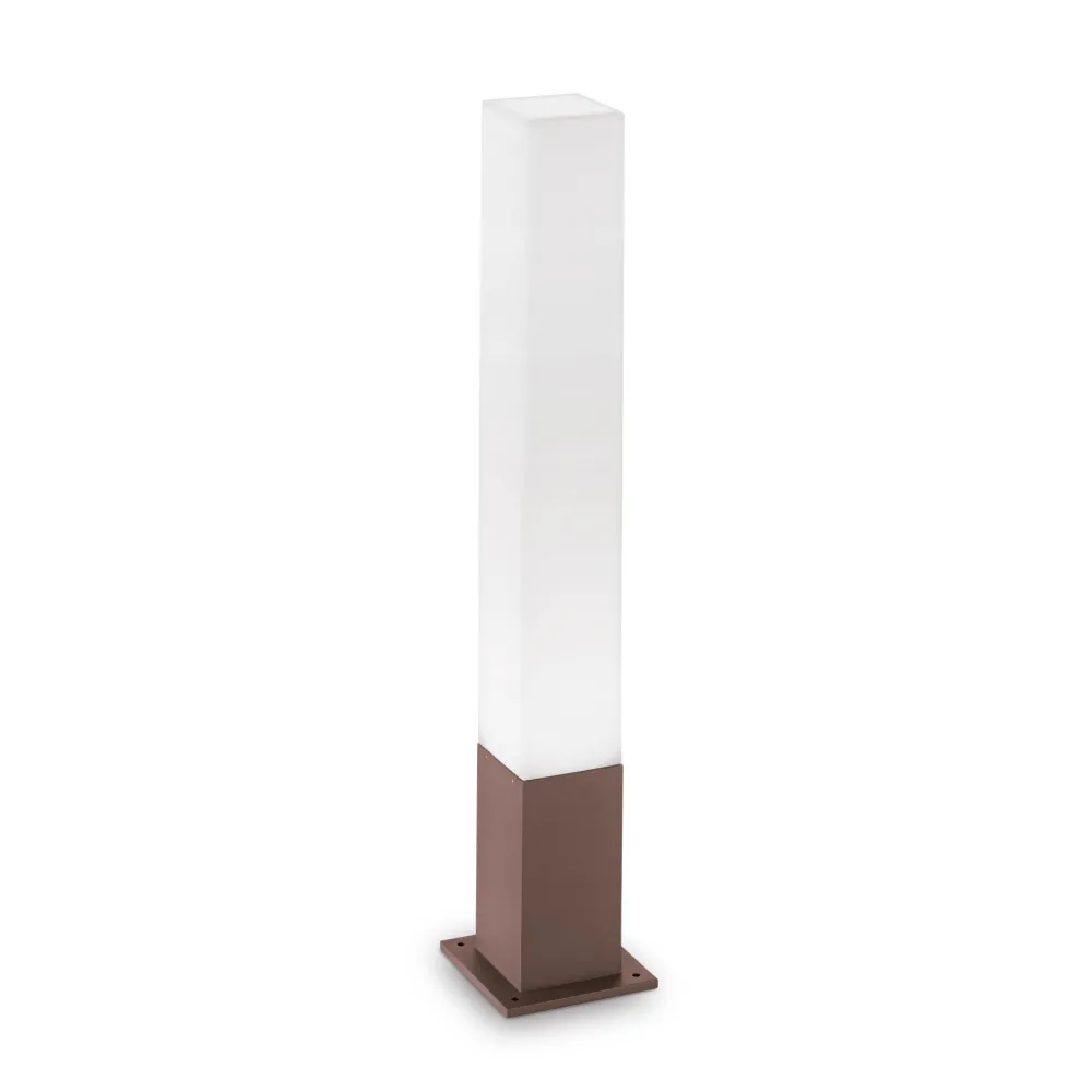 Lampioni Da Giardino-Ideal Lux Edo pt1 lampione per giardino esterno ip44 marrone