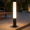 Lampioni Da Giardino-Ideal Lux Edo pt1 outdoor round lampioncino da terra ip44 giardino antracite