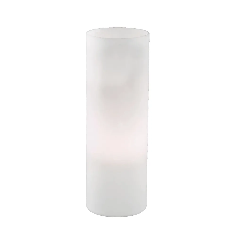 Lampade Da Tavolo-Ideal Lux Edo tl1 big lampada da tavolo cilindro vetro bianco