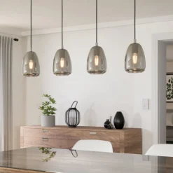Lampadari Moderni-Eglo alobrase lampadario moderno per tavolo soggiorno