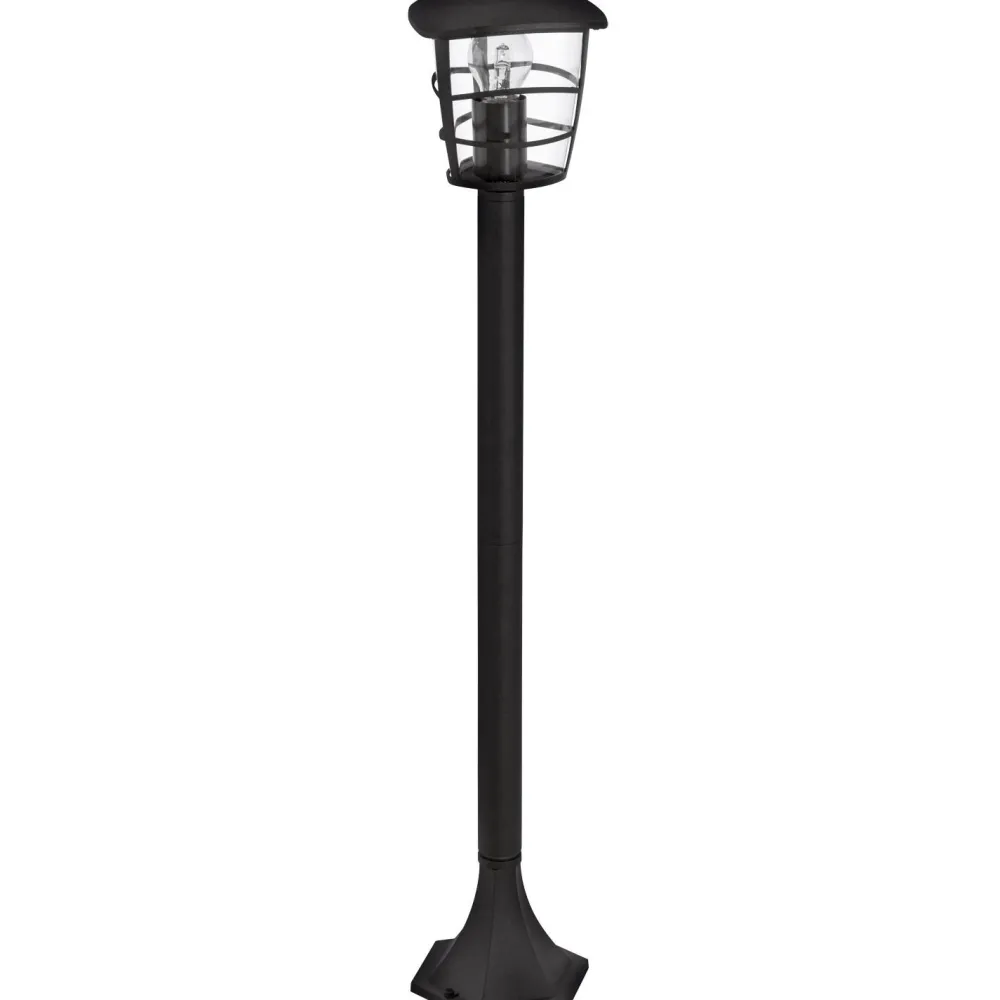 Lampioni Da Giardino-Eglo aloria lampione da giardino nero ip44 per esterni