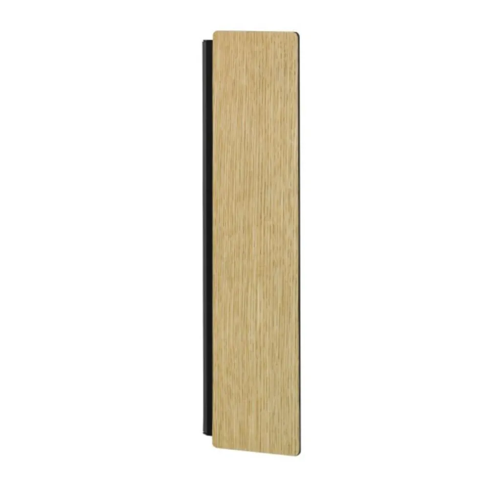 Applique Da Parete-Eglo applique moderna rettangolare in legno led 12w 3000k