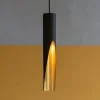 Lampade A Sospensione-Eglo barbotto lampada a sospensione moderna cilindro oro nero per isola