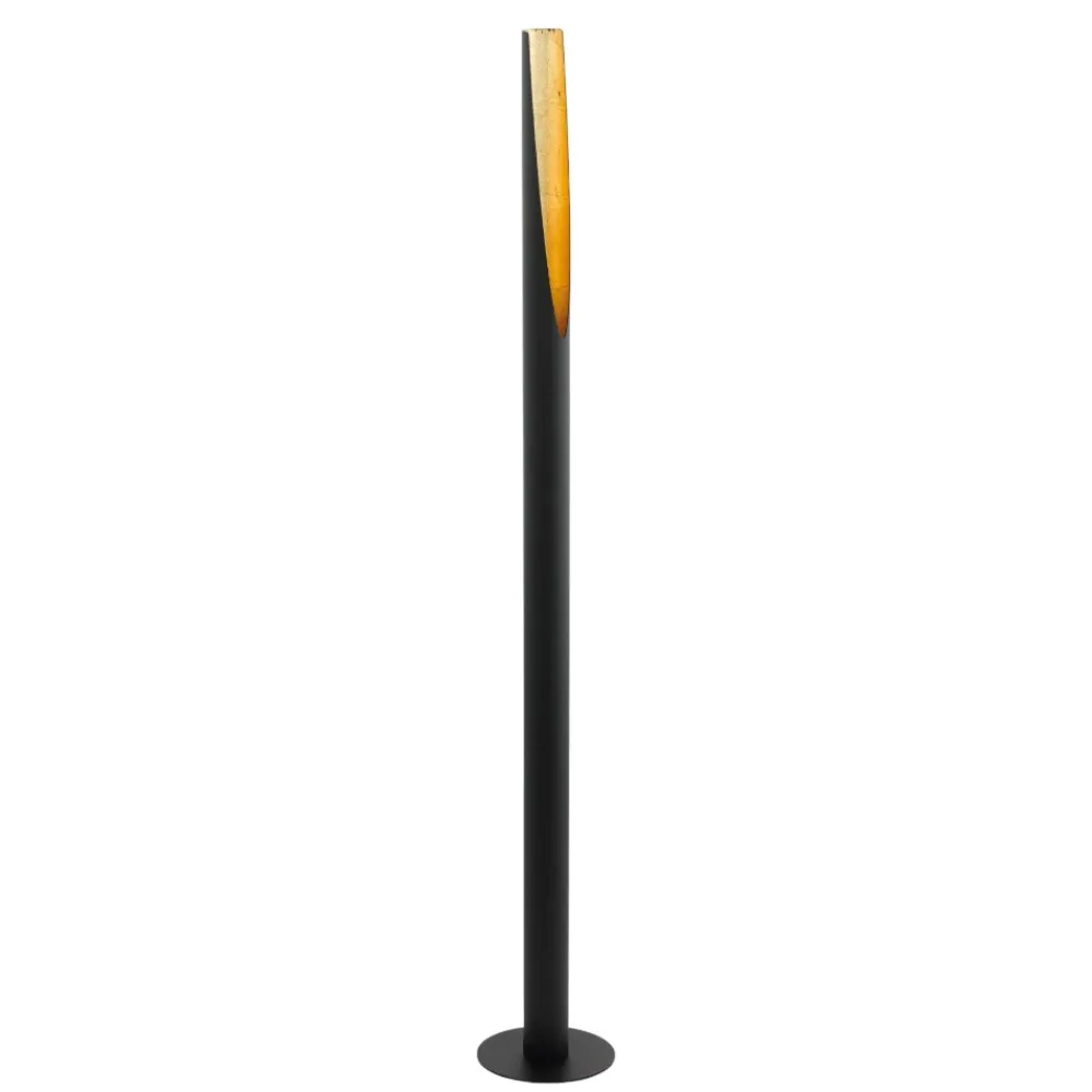 Lampade Da Terra-Eglo barbotto lampada da terra design moderna nero oro