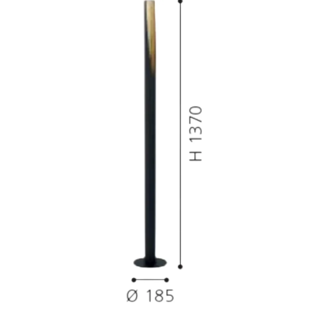 Lampade Da Terra-Eglo barbotto lampada da terra design moderna nero oro