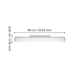 Applique Da Bagno-Eglo calnova applique da bagno in vetro per specchio led 4000k ip44