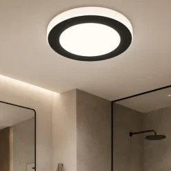 Plafoniere Bagno-Eglo capri plafoniera da bagno moderna led 3000k ip44