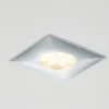 Faretti Da Incasso-Eglo faretto da incasso a soffitto led 6w 3000k cromato quadrato fp