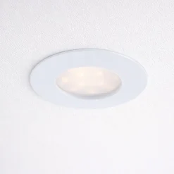 Faretti Da Incasso-Eglo faretto da incasso 6w 3000k bianco rotondo fp